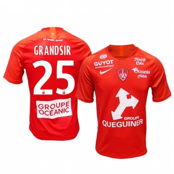 Men's Stade Brestois 29 Samuel Grandsir Home Jersey 19-20