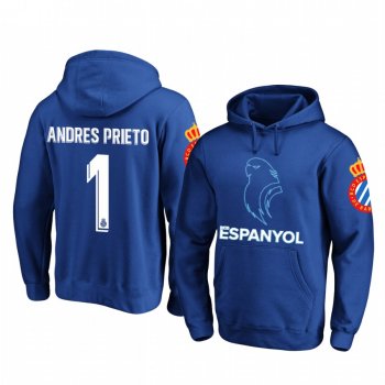 Andres Prieto RCD Espanyol Royal Team Logo Pullover Hoodie