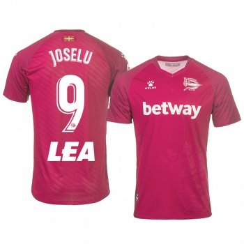 Deportivo Alaves Joselu Away Short Sleeve Jersey 19-20