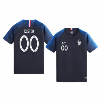 Youth 2018 World Cup France Custom Youth Home Official Jersey