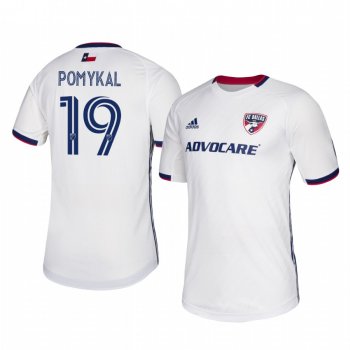 Paxton Pomykal FC Dallas 2020-21 Away Men's White Short Sleeve Jersey