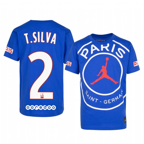 Paris Saint-Germain Thiago Silva Men's Royal Game T-Shirt 2020-21