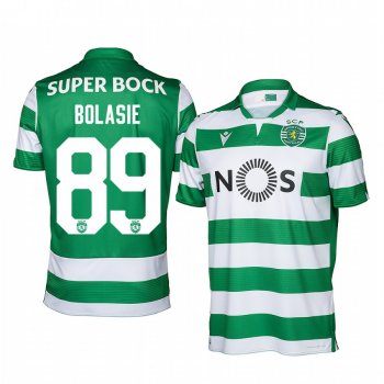 Sporting Lisbon Yannick Bolasie Men's Green Home Short Sleeve Jersey 19-20