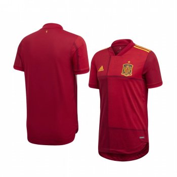 Spain UEFA Euro 2020 Home Red Authentic Jersey