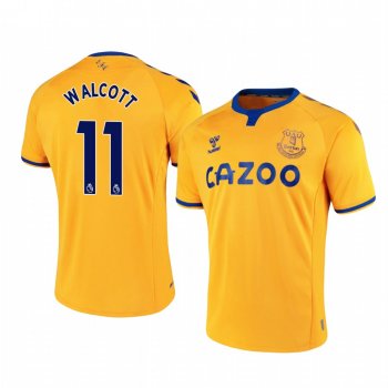 Theo Walcott Everton 2020-21 Away Men's Yellow Short Sleeve Jersey