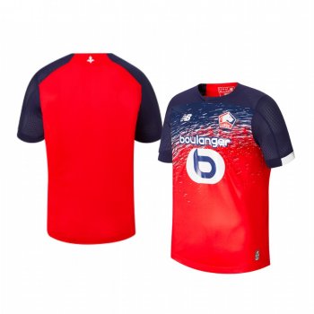 Youth Lille OSC Red Home Short Sleeve Jersey 19-20