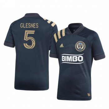 Jakob Glesnes Philadelphia Union 2020-21 Home Men's Glesnes Short Sleeve Jersey