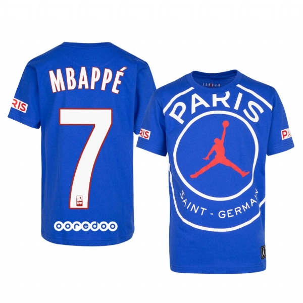 Paris Saint-Germain Kylian Mbappe Men's Royal Game T-Shirt 2020-21