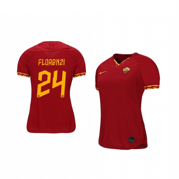 Women's Alessandro Florenzi AS Roma 19-20 Home Jersey