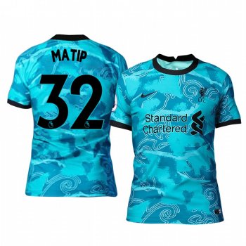 Liverpool Joel Matip Men's Green Away Short Sleeve Jersey 2020-21