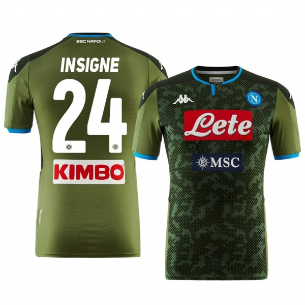 Lorenzo Insigne SSC Napoli 19-20 Away Short Sleeve Jersey