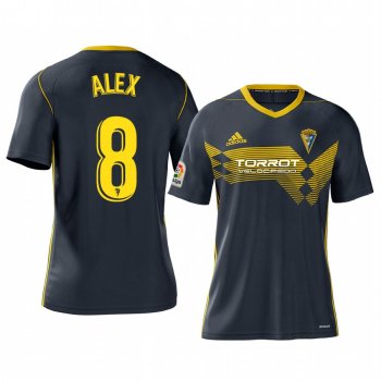 Alex Fernandez Cadiz CF Away Navy Short Sleeve Jersey