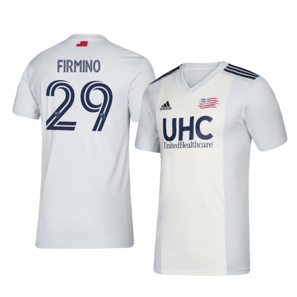 Nicolas Firmino New England Revolution 2020-21 Away Men's White Short Sleeve Jersey