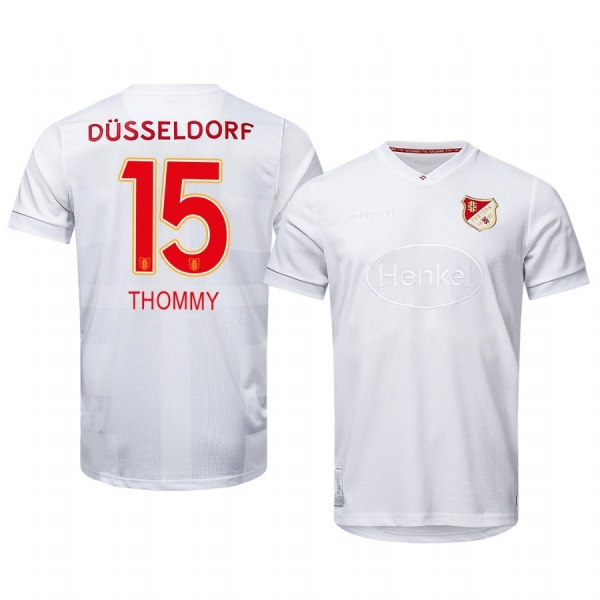 Fortuna Düsseldorf Erik Thommy 2020 125th Anniversary Men's White Short Sleeve Jersey