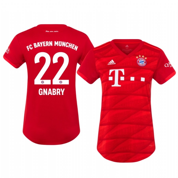 Women's Midfielder Bayern Munich Serge Gnabry Home Jersey 19-20