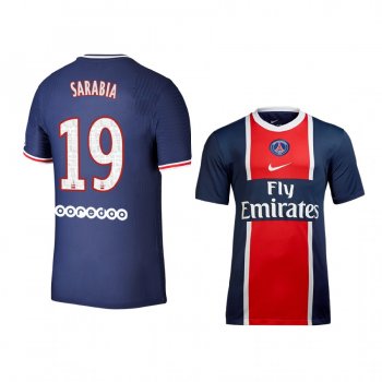 Youth Paris Saint-Germain Pablo Sarabia Navy Home Short Sleeve Jersey 2020-21