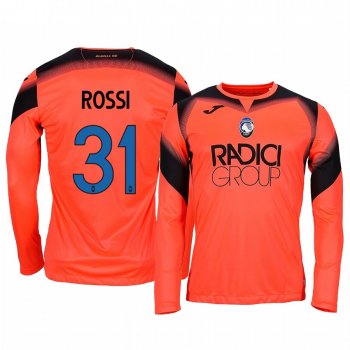 19-20 Atalanta Francesco Rossi Orange Goalkeeper Long Sleeve Jersey Men's