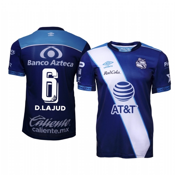 Daniel Lajud Club Puebla Away Blue Short Sleeve Jersey