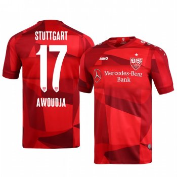 VfB Stuttgart Maxime Awoudja Men's 19-20 Away Replica Short Sleeve Jersey