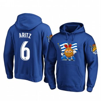 Aritz Elustondo Real Sociedad Royal Team Logo Pullover Hoodie