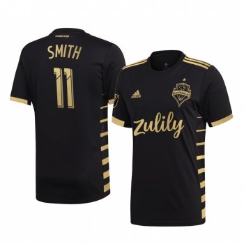 Brad Smith Seattle Sounders FC 2019 MLS Cup Champions Black Short Sleeve Jersey