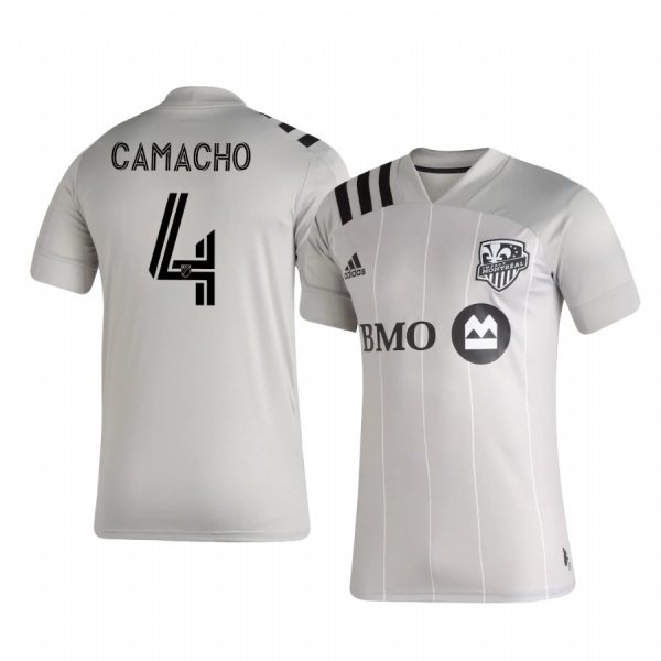 Rudy Camacho Montreal Impact 2020-21 Away Replica Short Sleeve Gray Jersey