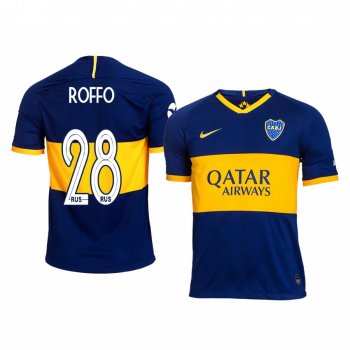 Boca Juniors Manuel Roffo Men's 19-20 Home Replica Short Sleeve Jersey