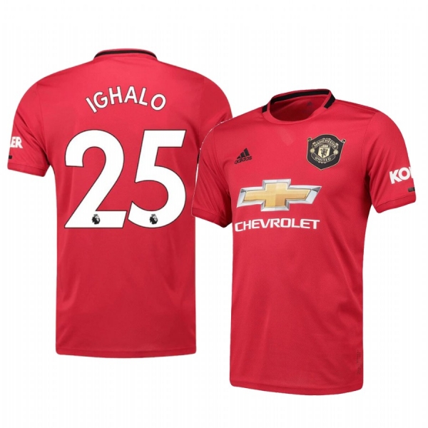 Odion Ighalo Manchester United 19-20 Red Home Official Jersey Men's