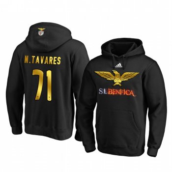 Nuno Tavares Benfica Black Gold Logo Pullover Hoodie