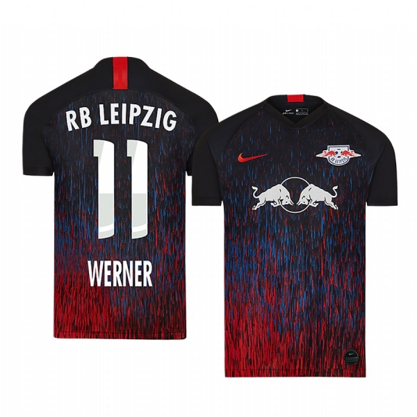 RB Leipzig Timo Werner Men's 2020 UEFA Champion League Authentic Short Sleeve Jersey