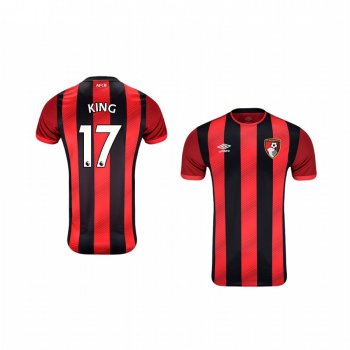 Youth Joshua King AFC Bournemouth Home Short Sleeve Jersey 19-20