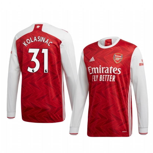 Sead Kolašinac Arsenal 20-21 Home Men's Red Replica Jersey