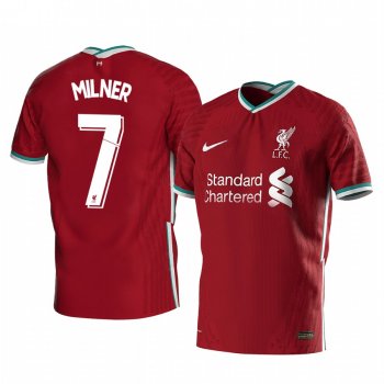 James Milner Liverpool 2020-21 Red Home Men's Short Sleeve Jersey