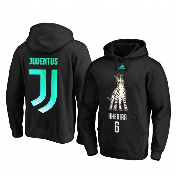 Sami Khedira Juventus 2020 Black Mascot Pullover Hoodie Personalized