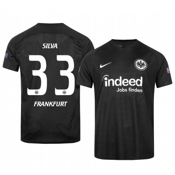 Andre Silva Eintracht Frankfurt 2020 Black Europa League Official Jersey Men's