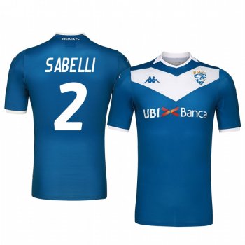 Brescia Calcio Stefano Sabelli 19-20 Home Men's Short Sleeve Jersey