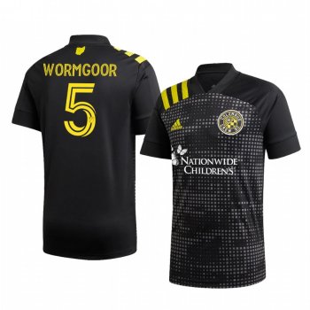 Columbus Crew SC Vito Wormgoor Men's Black New Heritage Official Jersey 2020