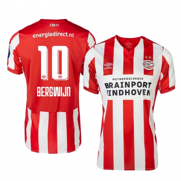 Men's Steven Bergwijn PSV Eindhoven 19-20 Home Jersey