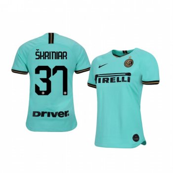 Women's Milan Skriniar Internazionale Milano 19-20 Away Short Sleeve Jersey