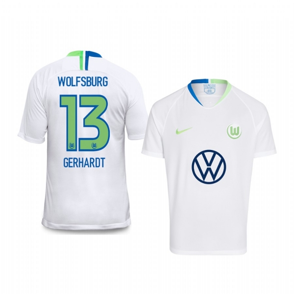 Youth VfL Wolfsburg Yannick Gerhardt White Event Short Sleeve Jersey 19-20