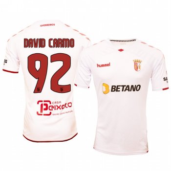 David Carmo Braga Away White Short Sleeve Jersey