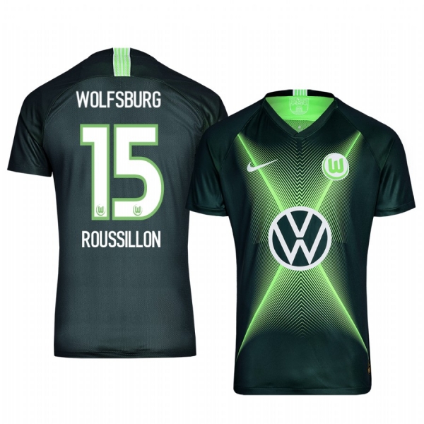 Men's VfL Wolfsburg Jérôme Roussillon Home Jersey 19-20