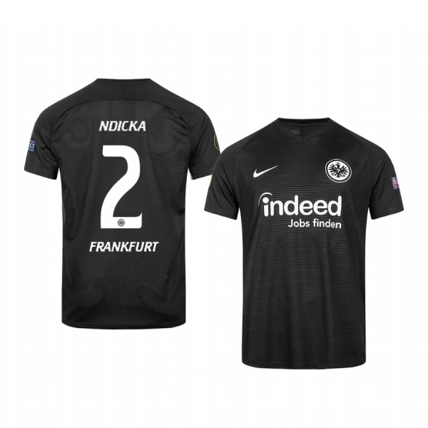 Youth Evan Ndicka Eintracht Frankfurt 2020 Black Europa League Official Jersey