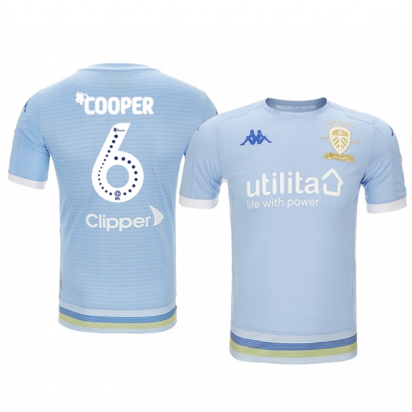 Youth Leeds United Liam Cooper Light Blue Third Short Sleeve Jersey 19-20