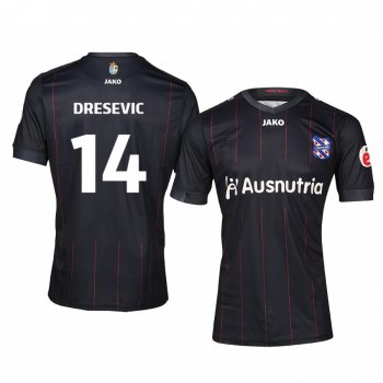 SC Heerenveen Ibrahim Dresevic 19-20 Away Men's Black Short Sleeve Jersey