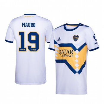 Mauro Zarate Boca Juniors 2020-21 White Away Official Jersey Men's