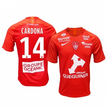 Men's Stade Brestois 29 Irvin Cardona Home Jersey 19-20