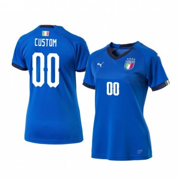 2019 World Cup Italy Custom Women's Home FIFA Jersey