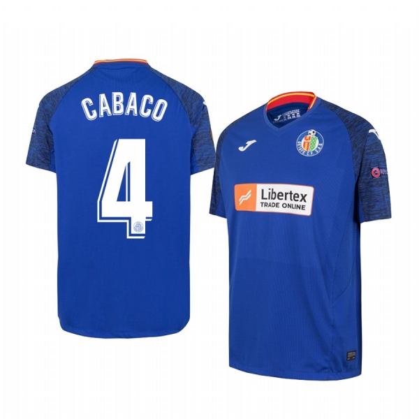 Erick Cabaco Getafe UEFA Europa League Short Sleeve Men's Royal Official Jersey