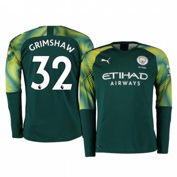 19-20 Manchester City Daniel Grimshaw Green Home Goalkeeper Jersey Men's